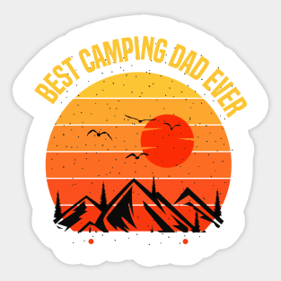 Best camping dad ever Sticker